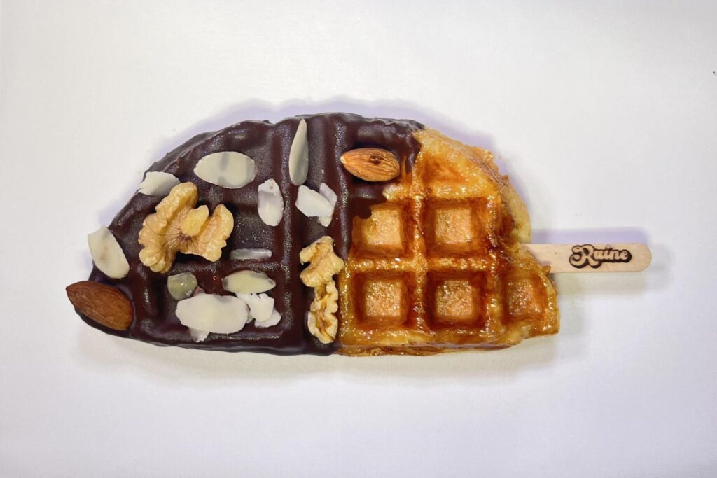 チョコナッツクロッフルの画像