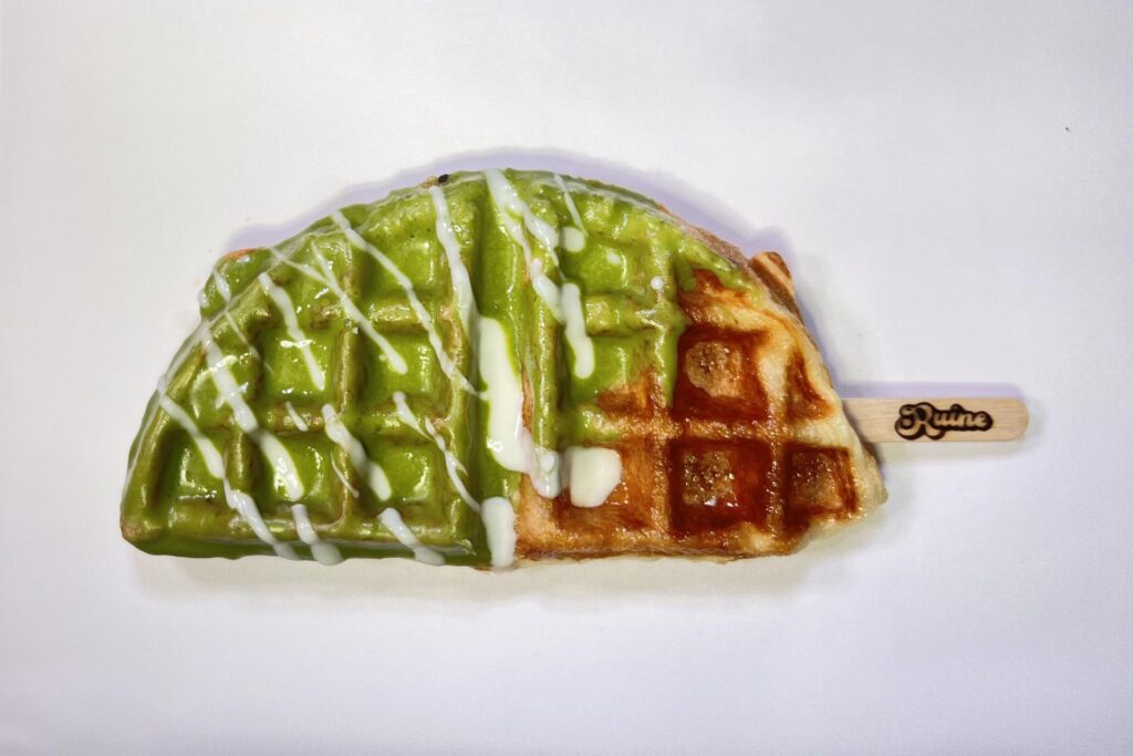 抹茶クロッフルの画像